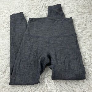 Lululemon Align Pant II 25" Mini Heathered Herringbone Heathered Black White